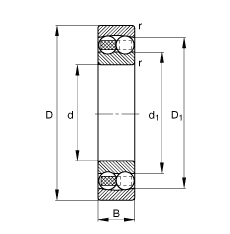 1200 - Self-aligning ball bearing