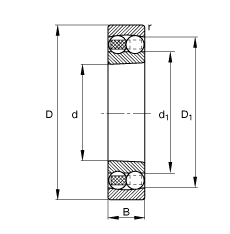 1300K Self-aligning ball bearing