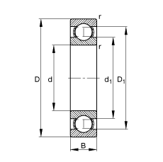 6000 - Deep groove ball bearing