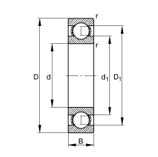 6200 - Deep groove ball bearing