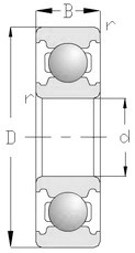 6700 - Deep groove ball bearing