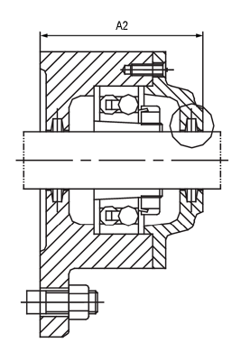 722500 bearing housing