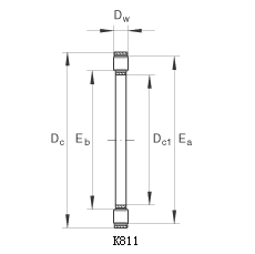 811 thrust parallel roller bearings