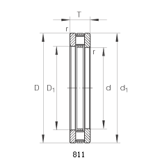 811 thrust parallel roller bearings