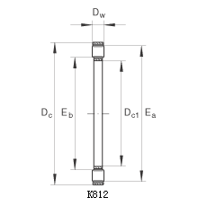 812 thrust parallel roller bearing