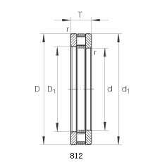 812 thrust parallel roller bearing