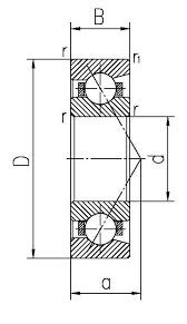 AMS single row angular contact ball bearing