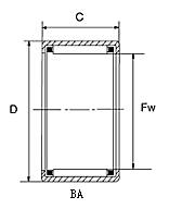 BA - drawn cup needle roller bearing