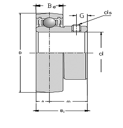 CSB206-18 spherical radial ball bearing