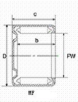 FH - drawn cup full complement needle roller bearing