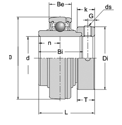 HC211 spherical radial ball bearing