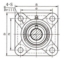 HCFS208 ball bearing unit