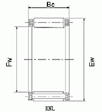 KNL - no collar slab roller and cage assembly