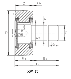 KRV-PP, KRVE-PP - curve roller bearing