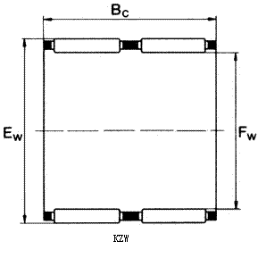 K-ZW - radial needle roller and cage assembly