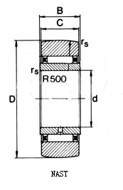 NAST-2Z - yoke type track roller