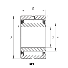 NKI - needle roller bearing with inner ring