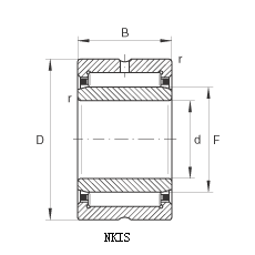 NKIS - needle roller bearing with inner ring