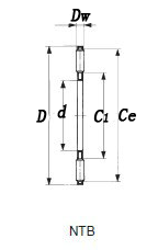 NTB - thrust needle bearing with flat seat