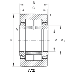 NUTR - yoke type track roller