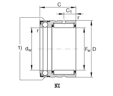 NX-Z - needle-thrust ball bearing