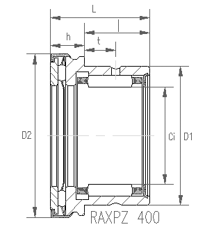 RAXPZ400 - thrust cylindrical roller bearing