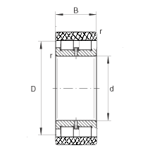 RSL1850 - double row full complement cylindrical roller bearing without outer ring