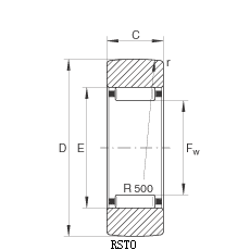 RSTO - yoke type track roller