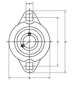 SBFX202 ball bearing unit