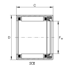 SCE - drawn cup needle roller bearing