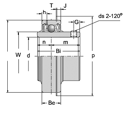 SER210-30 spherical radial ball bearing