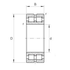 SL0148, SL0149 - double row full complement cylindrical roller bearing