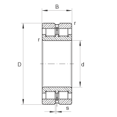 SL0248, SL0249 - double row full complement cylindrical roller bearing