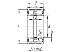 SL04 sealed double row full complement cylindrical roller bearing SL04 - sealed double row full complement cylindrical roller bearing