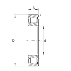 SL1822 - single row full complement cylindrical roller bearing