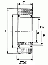 STO - yoke type track roller