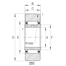 STO - yoke type track roller