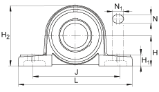 UCP202-9 ball bearing unit