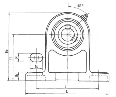 UCPH209 ball bearing unit