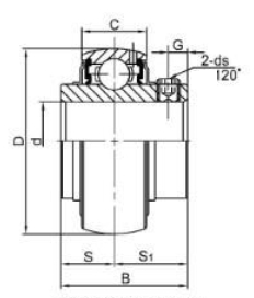 UCX14-42 spherical radial ball bearing