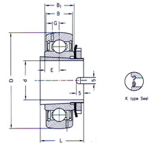 UKH30 spherical radial ball bearing