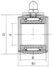 UL30-0002610 bottom roller bearing